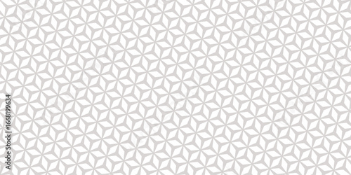 Wallpaper Mural Vector minimal geometric seamless pattern. Abstract ornament with diagonal floral grid, rhombuses, triangles. Subtle grey and white minimal background. Simple modern texture. Elegant repeat geo design Torontodigital.ca