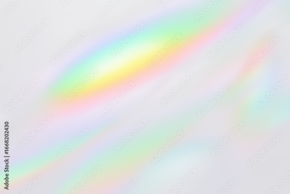 Obraz premium iridescent holographic rainbow colorful blur gradient reflection background overlay effect,Crystal prism with rainbow ray, magic sparkle, lens flare,abstract rainbow background