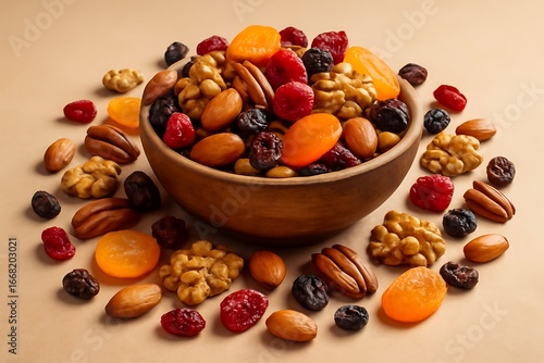 Wallpaper Mural Organic nuts and dried fruits in bowl Torontodigital.ca