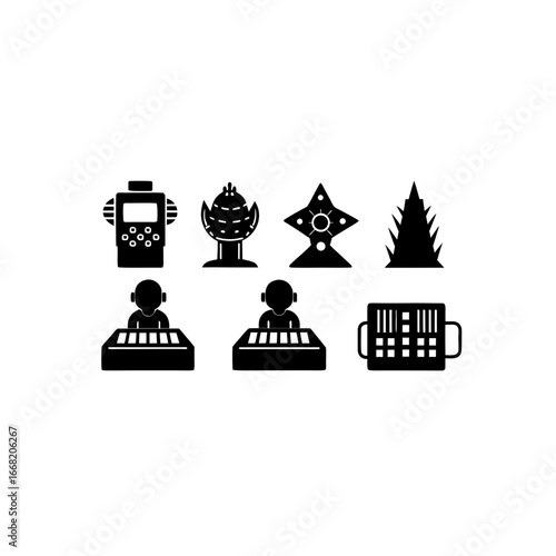 7 different next generation sequencer silhouette v