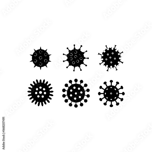 6 different retrovirus transduction chamber silhou