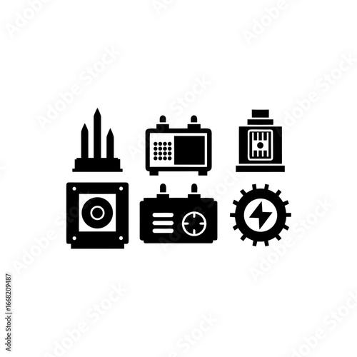 6 different variable frequency drive silhouette ve