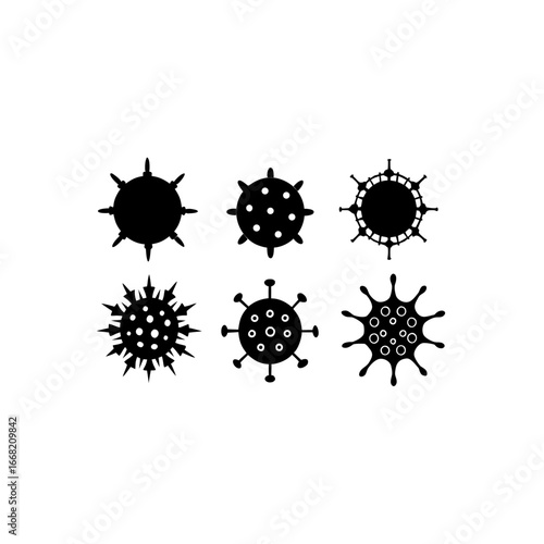 6 different viral vector synthesis pod silhouette 