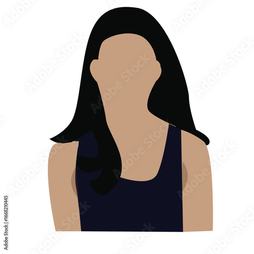 A modern vector illustration of an Indian woman in stylish contemporary attire. The artwork blends cultural heritage with modern aesthetics, ideal for fashion, lifestyle, editorial, and digital design