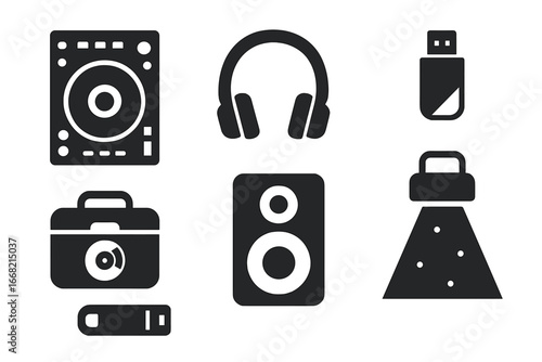 DJ equipment and accessories for music production and playback