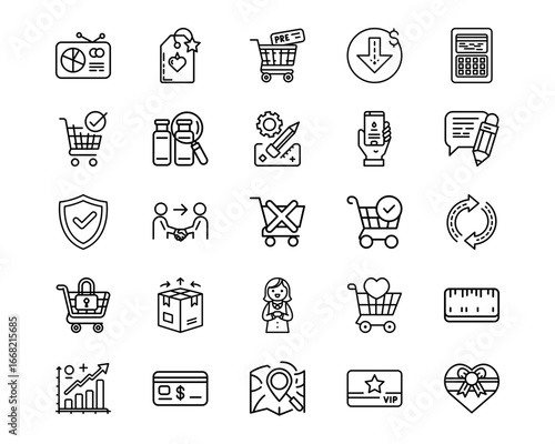 ECommerce Line Vector Icons