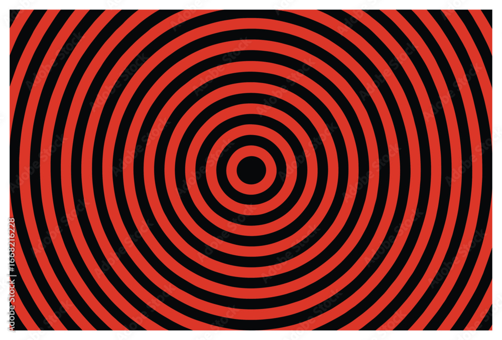 Obraz premium Hypnotic concentric circles vector | mesmerizing patterns for creative design projects