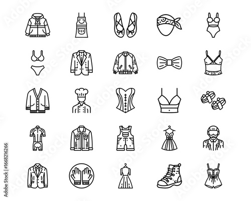Clothes Line Vector Icons