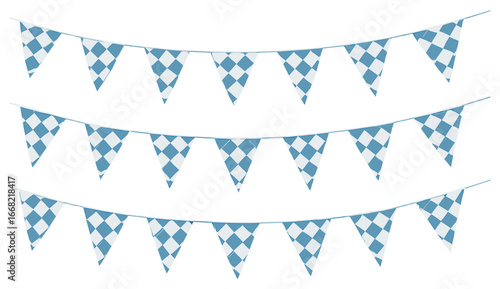 Festive bunting flags vector for celebrations - perfect for holiday and party decorations
