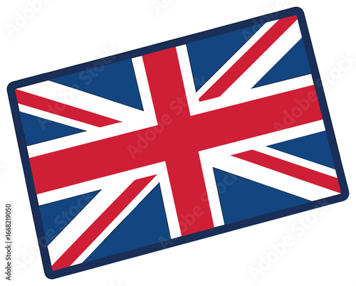 Union jack vector: sleek british flag design, icon of british heritage and national pride