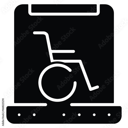 Accessible Elevator Symbol for People with Disabilities Universal Access and Inclusion Icon for Wheelchair Users