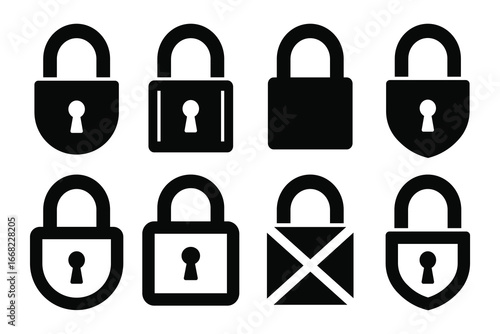 Lock  Icon Set – Security, Privacy, and Access Symbols