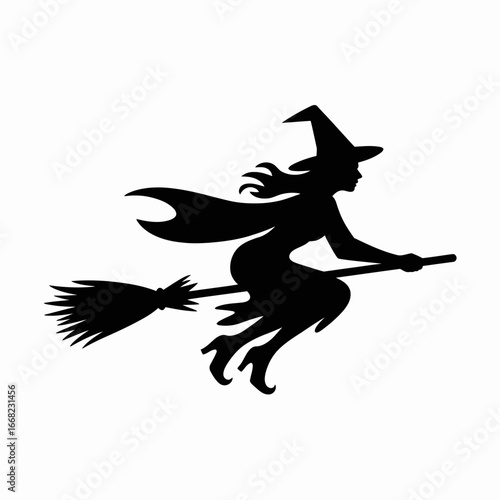 witch on a broom