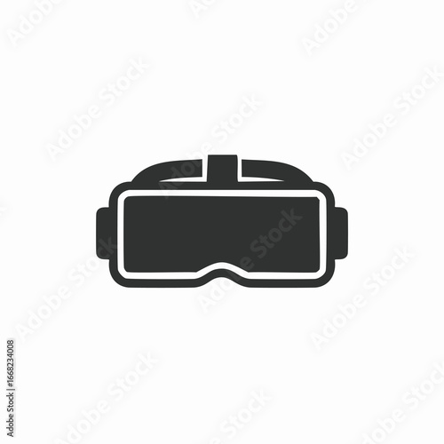 Virtual reality headset icon goggles technology