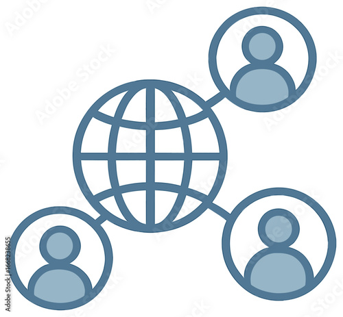Global connectivity network vector: seamless communication, social links, digital infrastructure