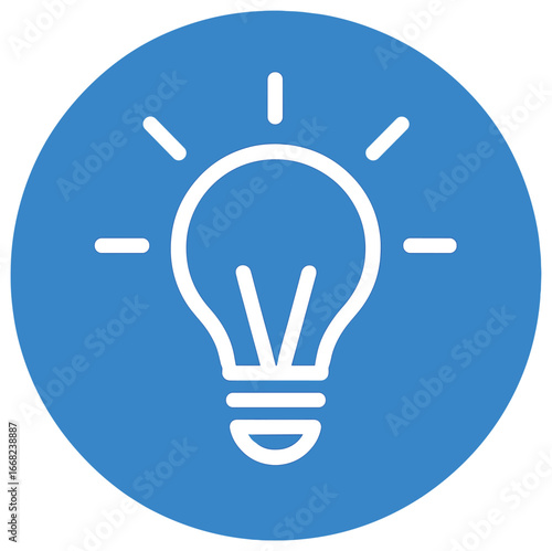 Innovation icon vector: simple lightbulb design for creative and conceptual projects