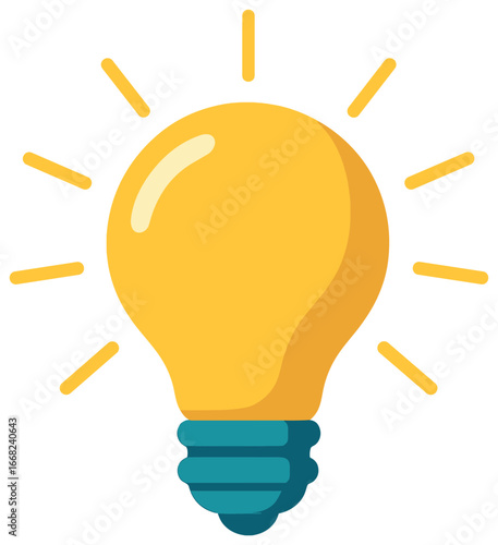 Innovative light bulb vector: bright, energy, efficient lamp design for sustainability