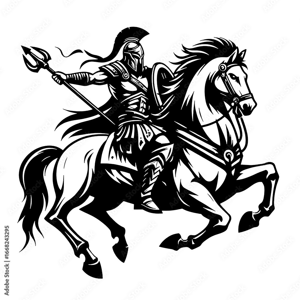 Obraz premium horse and rider