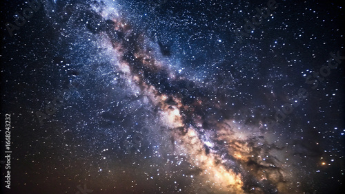 Wallpaper Mural Majestic Milky Way Galaxy stretching across a dark starry night sky space stars Torontodigital.ca