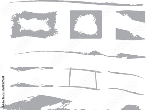 vector drawing of grey frame
