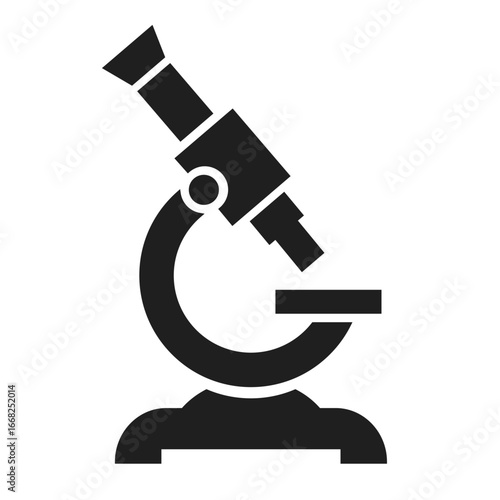 Microscope vector web icon