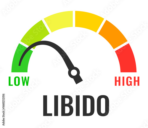 Low libido vector icon