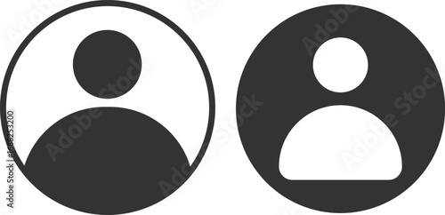 User profile icon. avatar icon set 
