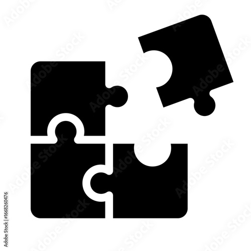 Stakeholder Glyph Icon - Puzzle Partnership