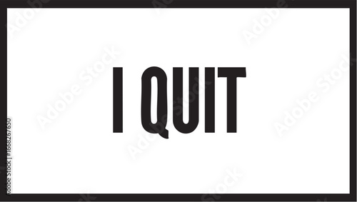 I quit image: resignation, job leaving, career change concept eps silhouette