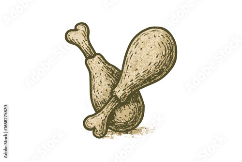 Chicken Drumsticks, vector Illustration