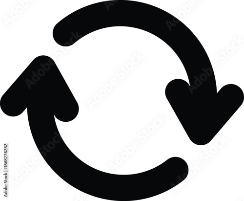 a circular arrow icon for refresh or sync