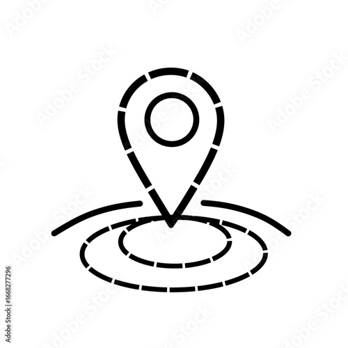 Location Pin Outline Icon | Ikon Pin Lokasi Garis