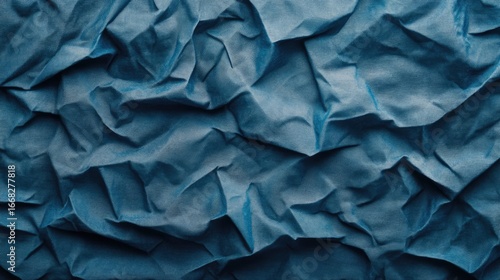 Wallpaper Mural pleated blue cotton material. texture or background Torontodigital.ca