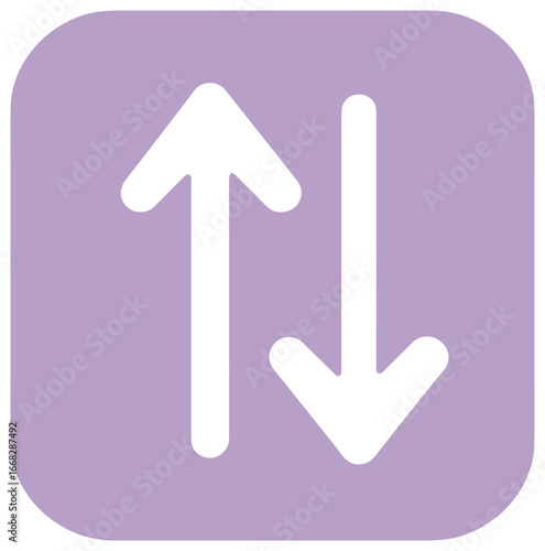 Directional arrow icon vector - simple dual arrow symbol for navigation and interaction