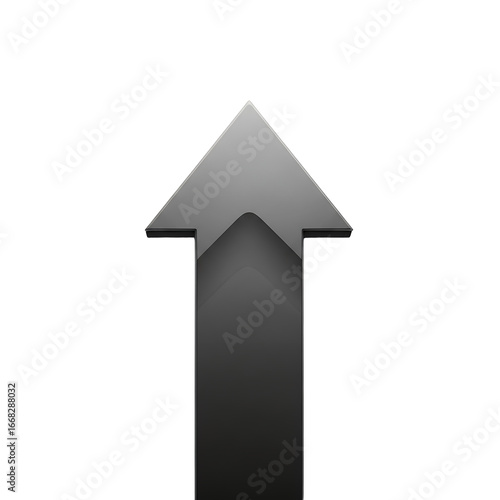Upward Arrow Icon Showing Growth Success Progress and Positive Trend Business Concept Vector Illustration