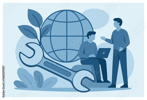 Sustainability concept vector: global responsibility and innovation for a greener future