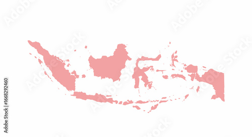 Detailed outline map of Indonesia perfect for travel blogs and educational resources in vector format