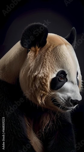 close up of a panda