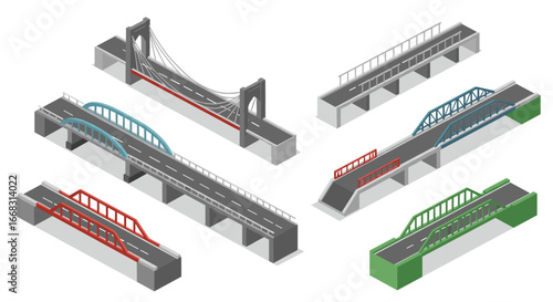 Isometric bridge collection featuring diverse modern designs
