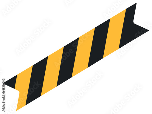 Caution stripe vector design: warning barrier concept for hazard and safety themes