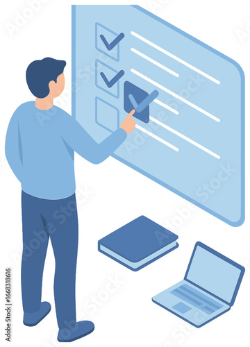 Task management vector: simplifying digital workflow for improved productivity