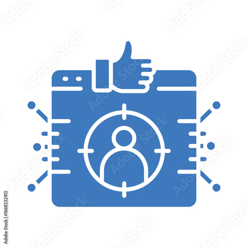 Product recommendation color flat icon for digital and print projects.