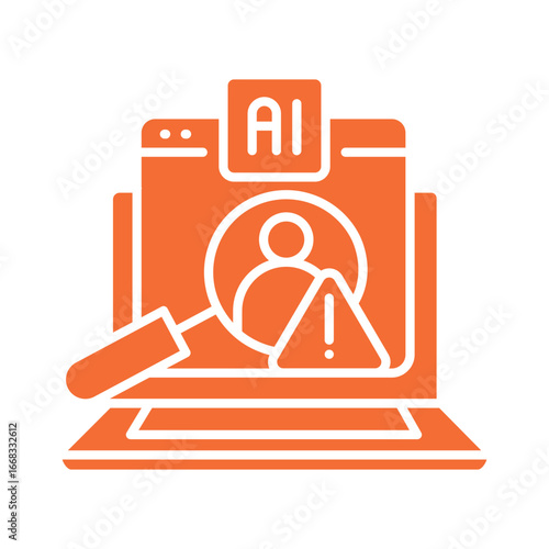Fraud detection color flat icon for digital and print projects.