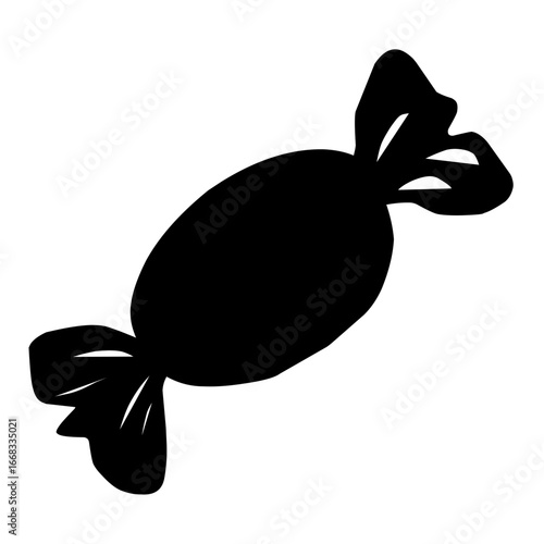 Halloween Candy vector illustration, Halloween Candy silhouette, Candy vector art