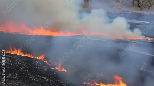 Wallpaper Mural Amazon Rainforest Under Fire: The Impact of Wildfires and Climate Change Torontodigital.ca
