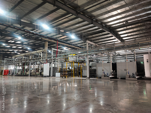 Industrial Hall with CNC Machining Centers