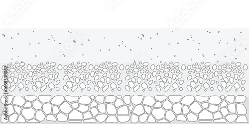 CAD Drawings. Soil layer pattern. texture line art background. Graphics elements for architecture and landscape design.