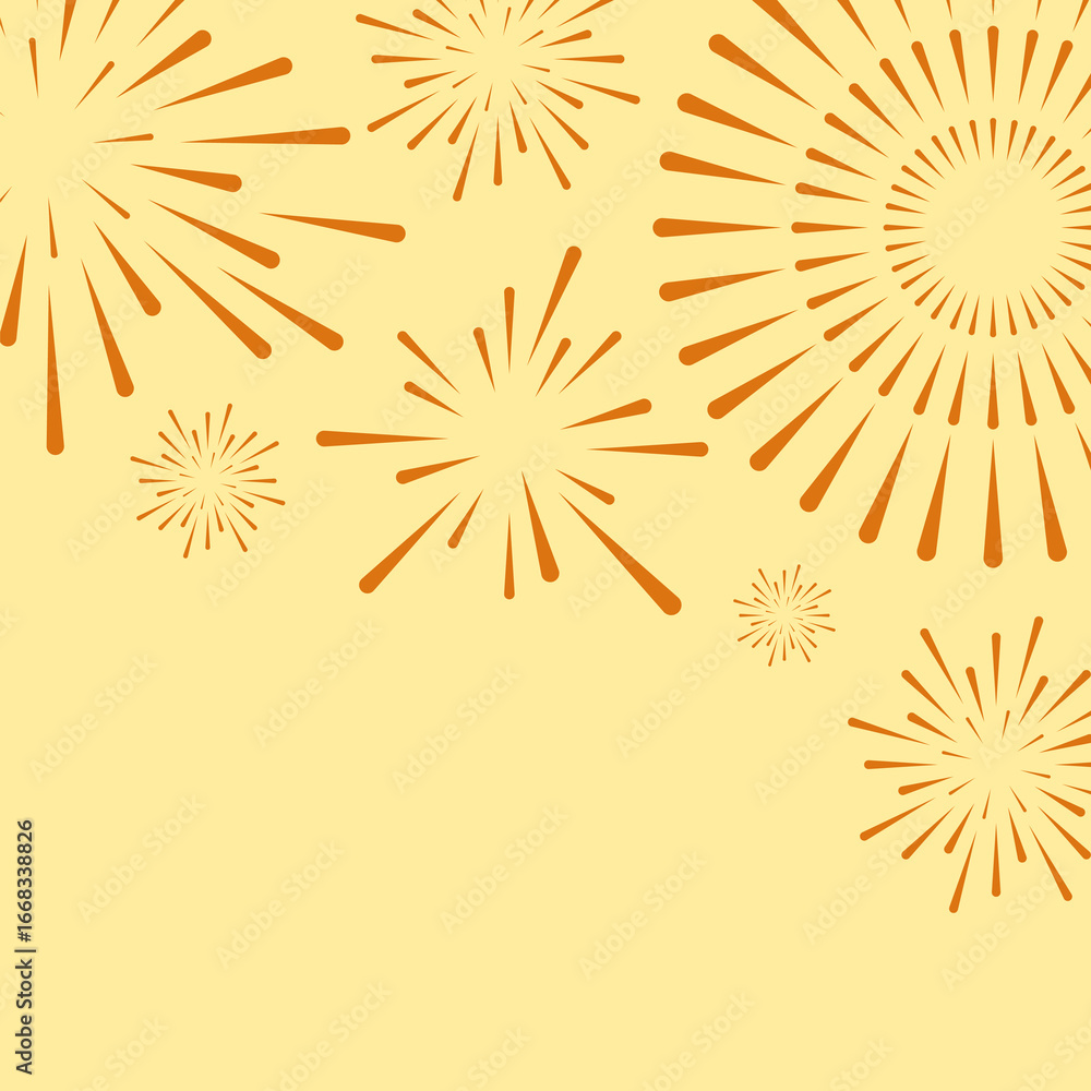 Fototapeta premium Fireworks Holiday Celebrations, Graphic Design Elements