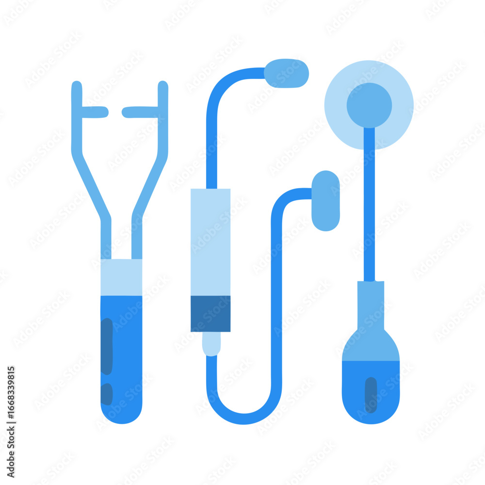 Simple Illustration of Medical Infusion System on Black Background Simple Illustration of Medical Infusion System on Black Background