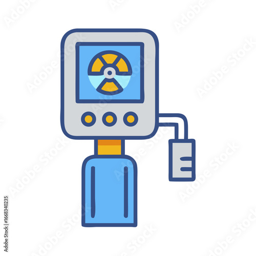 Radioactivity dosimeter tool for laboratory and industrial measurement